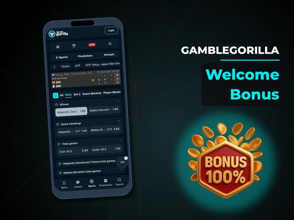 Gamblegorilla - Welcome Bonus