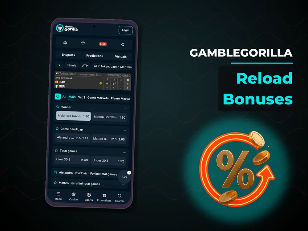 Gamblegorilla - Reload Bonuses